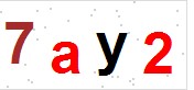 看不到验证码？点击重新换一个！